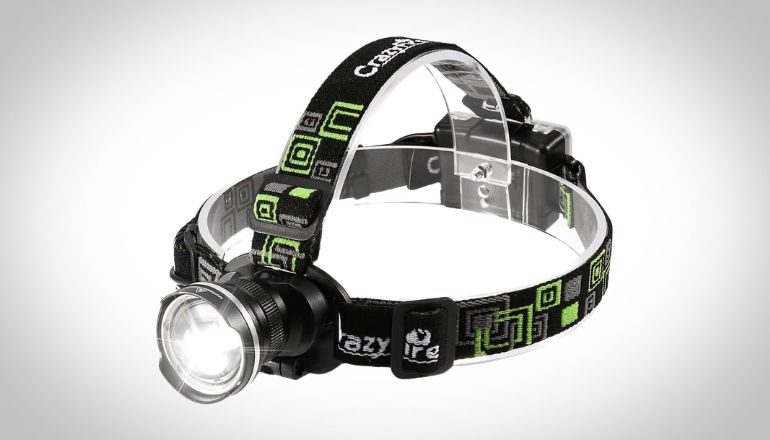 
CrazyFire LED Headlamp, Super Bright Headlamp Headlight Flashlight, 3 Modes Zoomable Headlamps for Runing,Hiking,Camping,Fishing,Hunting(Black)
