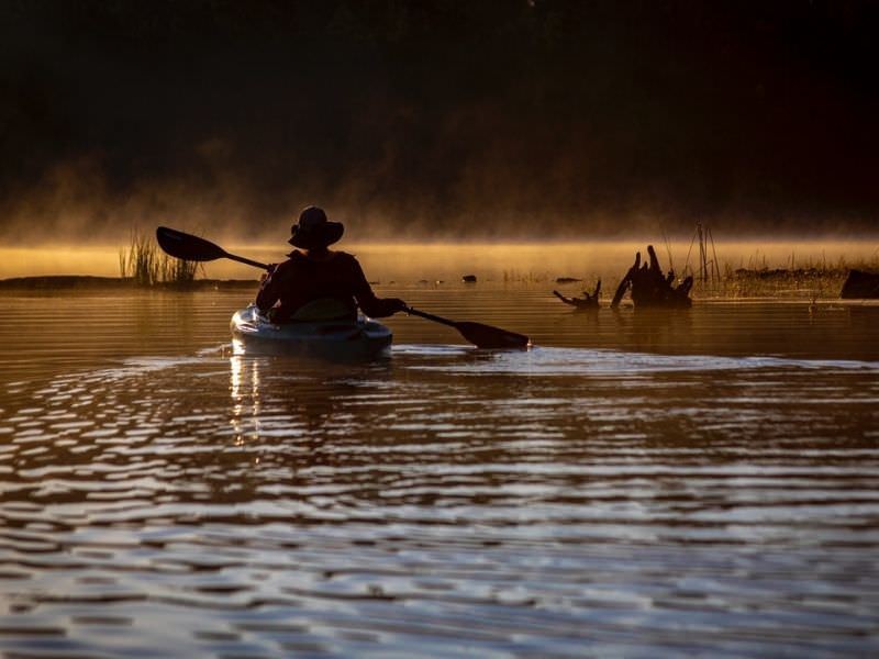 kayaking on willow springs lake