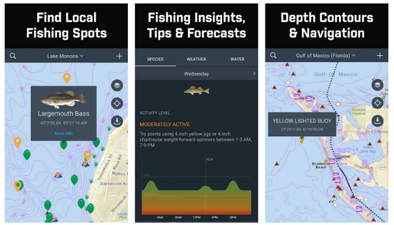 Fishidy fishing app for finding hot spot maps