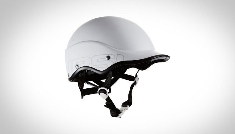 white trident composite kayak helmet