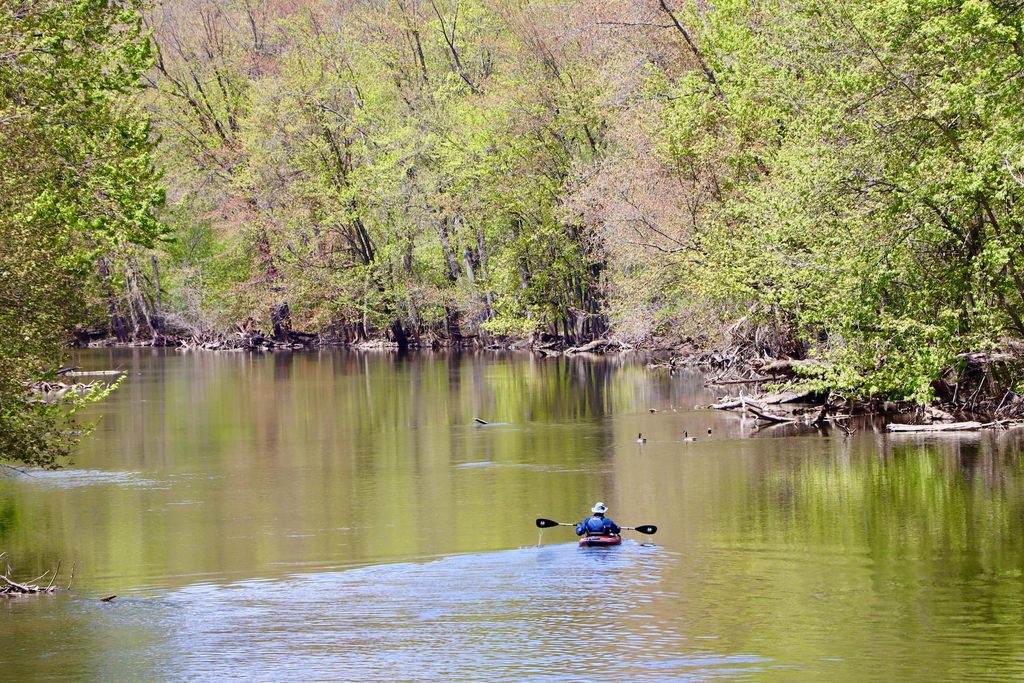 Kayaking in River US
