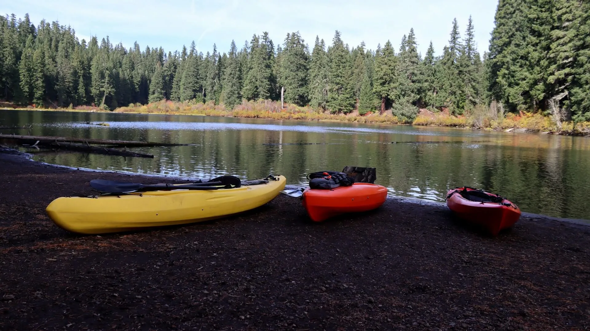 Kayaking in Clear Lake, Oregon